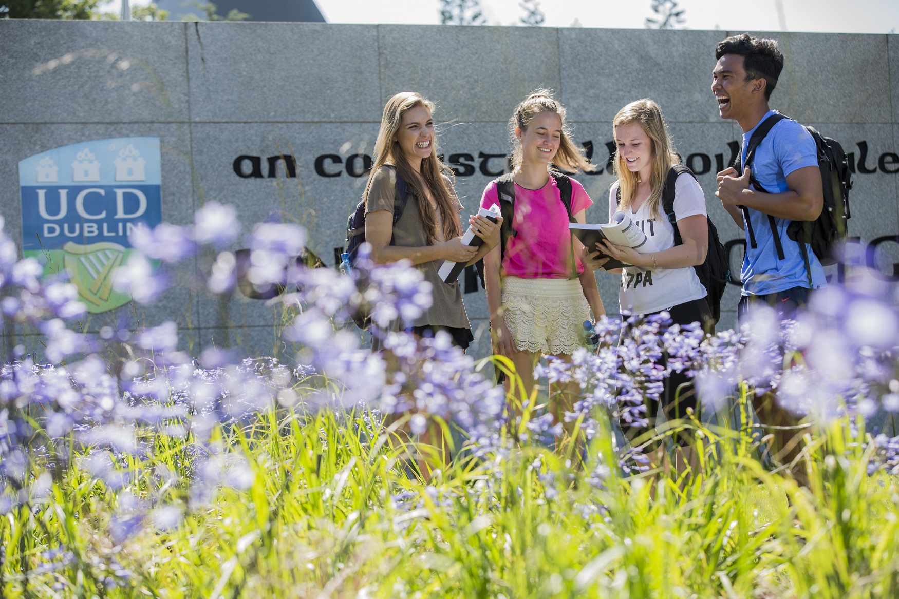 Outside, UCD Campus